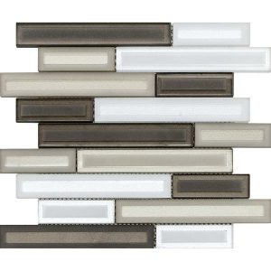 barren beige white and brown linear glass mosaic for kitchen backsplash and bathroom walls
