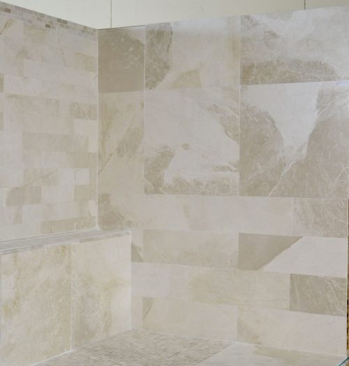 Crema Bella is a natural marble that comes with a white background color and taupe color movements on it. We stock this marble in our warehouse and sell it direct in our Tile Store in Pompano Beach