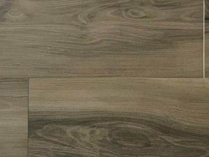 faux wood porcelain floor tile Geo Caoba from Spain with dark wood effect