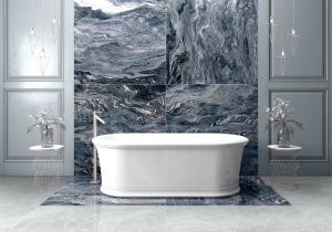 Explosion Blue Porcelain tile is the replica of a stunning granite.