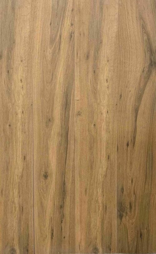 Porcelain hardwood floor tile Milena Cerezo with cherry wood effect. Made in Spain. Rectified tile