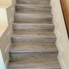 stair way with wood look tiles