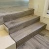 steps with wood look tile