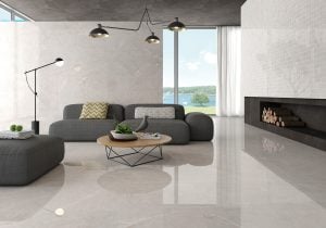 48x48 size tile in a living room