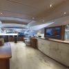 Yacht with high-end porcelain tile floor