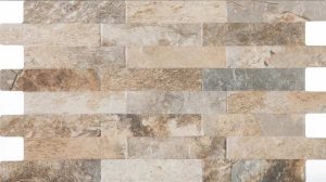 Multicolor Ledger Panel is a porcelain tile that looks and feels like the ledger stones in earth tones with some grey