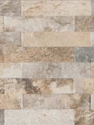 Multicolor Ledger Panel is a porcelain tile that looks and feels like the ledger stones in earth tones with some grey