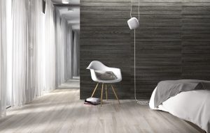 large porcelain tile with the look of wood