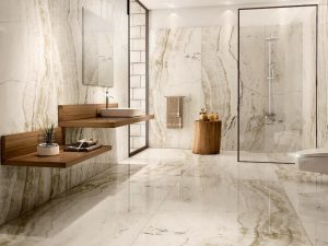 porcelain tile that looks like white onyx in the 24x48 size and the polished finish