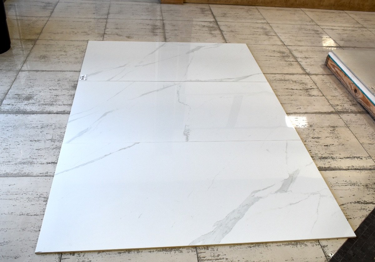 30x60 Baranello White Polished Tile - Tiles & Stone Warehouse