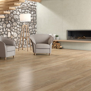 teak wood style wood tile floors in large format